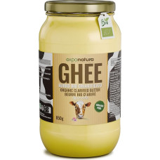 Exponatura Bio-Ghee clarified butter according to old Ayurvedic formula - only from the milk of pasture cows - lactose-free, extremely digestible (850 g)