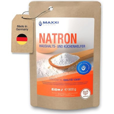 Maxxi Clean | 1 x 900 g soda powder | baking powder for kitchen, household and body | tasteless and high-purity home remedy for cleaning and baking | sodium hydrogen carbonate in food grade