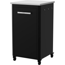 cozze® Outdoor Kitchen | Height 110 cm | Stainless Steel Worktop | Modular Design | With Storage Space & Hooks | Weatherproof & Robust | For Pizza Oven & Grill