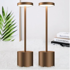 2 LED stalinių šviestuvų pakuotė, belaidis, 5000 mAh akumuliatoriaus stalinis šviestuvas, reguliuojamas apšvietimas, aliuminis, 3 spalvų temperatūros, įkraunamas jutiklinis stalinis šviestuvas, skirtas lauke, viduje, prie lovos, valgomojo stalo, terasoje,