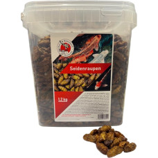 Koi Herdecke Dried Silkworms 1.2 kg - 5 Litre Instektensnack as Pond and Fish Food - Healthy Food for Kois, Fish, Birds, Reptiles, Hedgehogs, Rodents and Reptiles