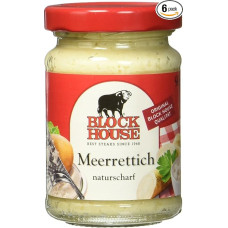Block House Horseradish Natural Sharp Pack of 6 (6 x 80 g)