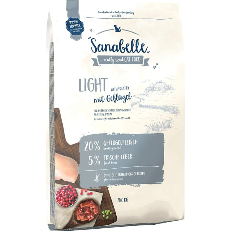 BOSCH Trockenfutter SANABELLE LIGHT für Katzen 10 kg