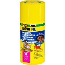 JBL Pronovo Fil, Red Mosquito Larvae, Treats for All Ornamental Fish from 3-10 cm, 250 ml