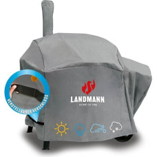 Landmann Grill cover, PVC grill accessories, weatherproof, cover for grills, grill hood, tarpaulin for outdoor, weather protection cover for barbecues, tear-resistant, 118 x 71.5 x 145 cm