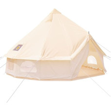 VEVOR 3-6M vandeniui atspari 3-12 žmonių stovyklavimo palapinė Bell Tent 300 g/m² medvilninės drobės šeimos palapinė Canvas Tent Teepee Tent Outdoor Glamping for All Seasons