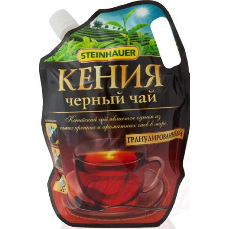 Kenijos juodoji arbata granuliuota 250g | Steinhauer | Stipraus aromato juodoji arbata 