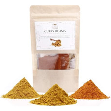 Curry of the Asia | Exotic Curry Set for Curry Recipes from Asia | for Grilling, Roasting & Cooking | Premium Quality | Gift Packaging | Gluten Free | 75 g