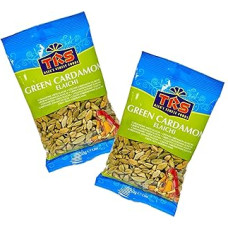 TRS Green Cardamom Double Pack - Whole Seeds - Aromatic Spice for Indian & Oriental Dishes - OG ASIA - 2 x 50 g