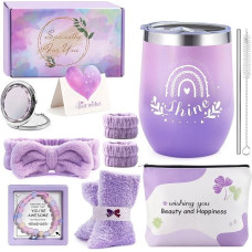 Gifts for Girls, Birthday Gifts for Women, Lady, Mum and Girlfriend, Gift Set for Women Including 10 Items such as Mirrors, Bracelets, Socks