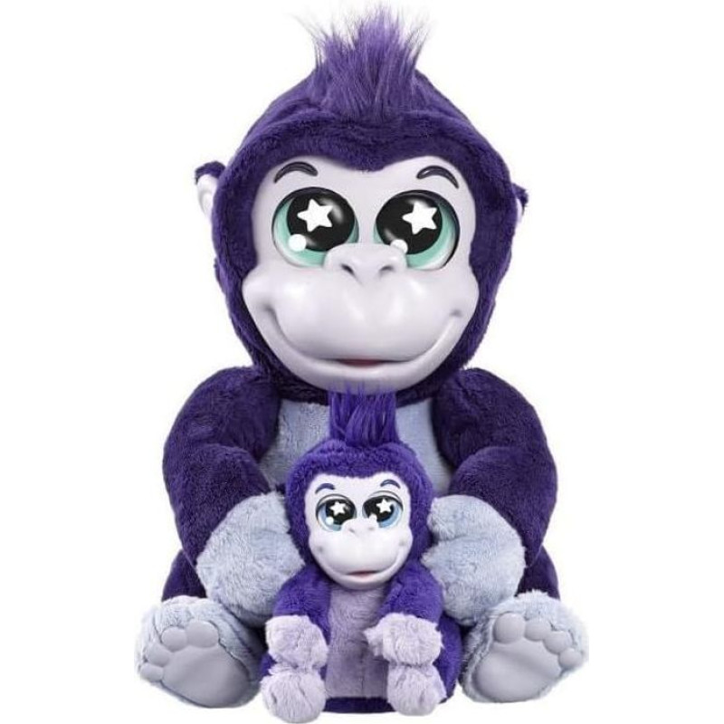 Goliath Animagic Tiki ir Toko Mama ir kūdikis Gorila Žaislas Kalbantis pliušinis žaislas Pliušinis žaislas Žaislas vaikams nuo 3 metų Interaktyvus pliušinis žaislas Žaislas nuo 3 metų