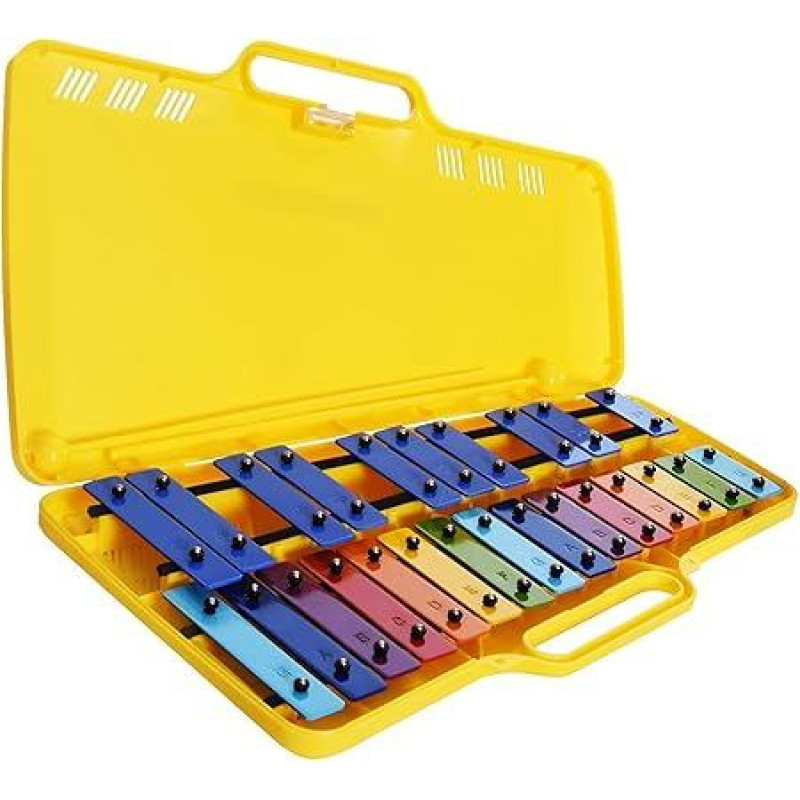 Glockenspiel Glockenspiel Metalinis telefonas 25 metaliniai mygtukai Angel AG-25N3 su dėklu vaikams