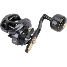 Cryfokt Baitcaster-Angelrolle, Langlebiges Messing-Getriebesystem, Stabiler Betrieb für Große Fangliebhaber, Aluminiumlegierung für Erfahrene Angler
