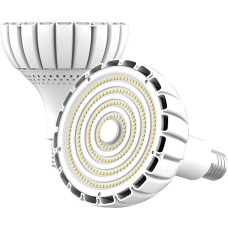 65 W E27 ir E40 LED vidinis prožektorius 8540LM pramoninis šviestuvas 6500 K (520 W lemputės ekvivalentas) vėsiai baltas prožektorius su 100 šviesos diodų - 200° spindulio kampas Pramonės dirbtuvių lubų šviestuvas gamykloms