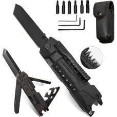 Kišeninis peilis sulankstomas peilis Multitool sulankstomas peilis lauko 13 in 1 stovyklavimo peilis su avariniu plaktuku Atsuktuvas pjūklas stovyklavimo remontui lauko gadgets vyrams Gimtadienio dovana