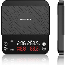 Digitale Waagen, 2 kg/0,1 g Elektronische Kaffeewaage for Übergießen von Espresso, intelligente Waage mit automatischem Timing, digitale LED-Küche, Kochen, Backen(Double display)