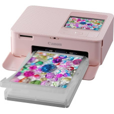 Canon SELPHY CP1500 Mini Photo Printer Mobile Portable on the Go (up to Postcard Size 10 x 15 cm, WLAN, Wireless, Thermosublimation, App, Colour Stable 100 Years) Pink [Without Ribbon / Paper without Battery]
