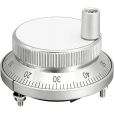 CNC pulsatorius Handrad 5V 60mm 80 100PPR rankinis impulsų generatorius Handrad Maschine 4Pin 6Pin 1St (sidabrinis, 4PIN 5V-24V-100PPR_80MM)