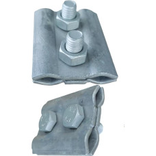 Lightning Protection Lightning Rod Parallel Connector for Round Cable 8-10 mm Hot-Dip Galvanised Item No. BS20