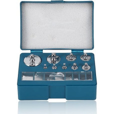 FLEXMAN 17 dalių kalibravimo svorių rinkinys, skaitmeninių svarstyklių kalibravimo svorių rinkinys, gramų tikslumo plieninių kalibravimo svorių rinkinys, skirtas bendriems laboratoriniams, pramoniniams matavimams, švietimo tikslams