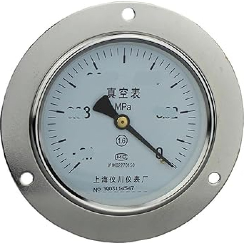 Aksialmetras su priekiniu Y-100ZT (0.25Mpa)