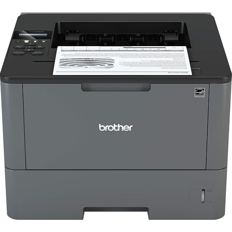 Brother HL-L5100DN vienspalvis lazerinis spausdintuvas (A4, 40 puslapių per minutę, 1200 x 1200 dpi, LAN, dvipusis), juodas (sertifikuotas ir atnaujintas)