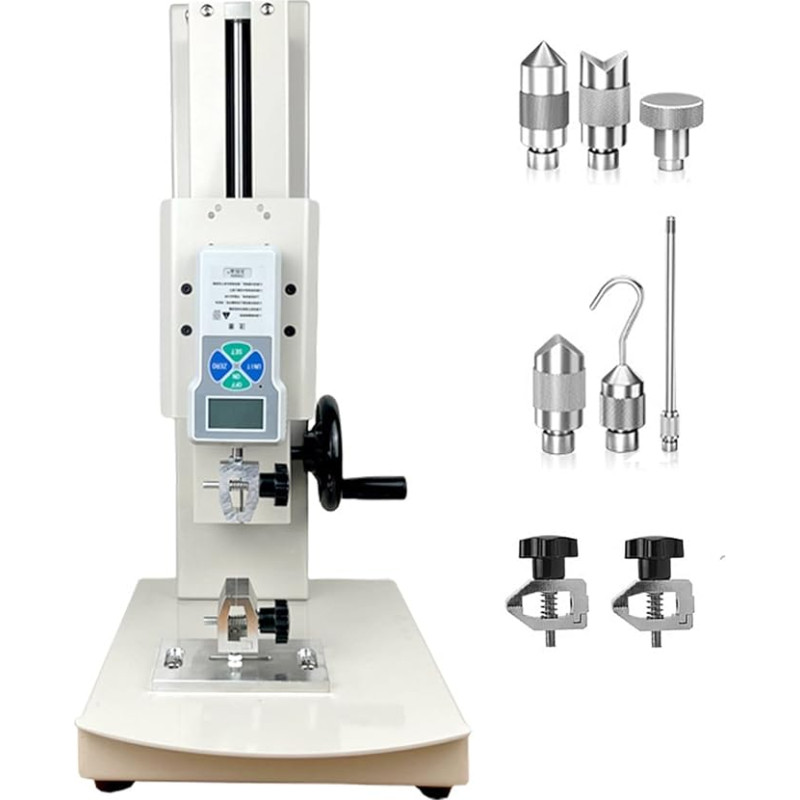 Manuelle Zugprüfmaschine mit Kraftmessgerät und Sonden für Kompressions- und Spannungsprüfung