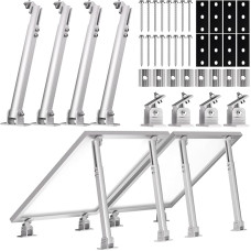 15-30 ° verstellbarer Winkel, Solarmodul-Halterungen, Solarmodul-Dach-Montageständer für Schuppen, Boote, Bodenmontage