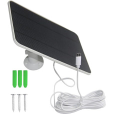 Ring-Solarpanel, niedriger Stromverbrauch, Typ C, Solar-Ladegerät für Ringtürklingel - für Wartung, Flutlicht, Sicherheit, Innen- und Außenbereich, Zuhause, Büro, Wohnheim, Balkon, Terrasse