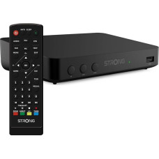 STRONG SRT8208 DVB-T2 DVB-T2 - Palaiko HEVC265 - TV imtuvas / imtuvas su įrašymo funkcija (HDMI, Scart, USB, Dolby Digital Plus) - Juodas
