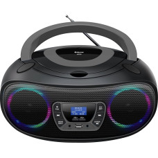 Denver DAB+ Boombox with DAB+/FM Radio, Bluetooth Function, Grey