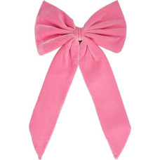 Velvet Christmas Bows 75 cm x 38 cm Large Bow Christmas Velvet Bow Christmas Tree Bows Decoration Christmas Bows for Christmas Tree Christmas Wreath Door Fireplace Pink #1