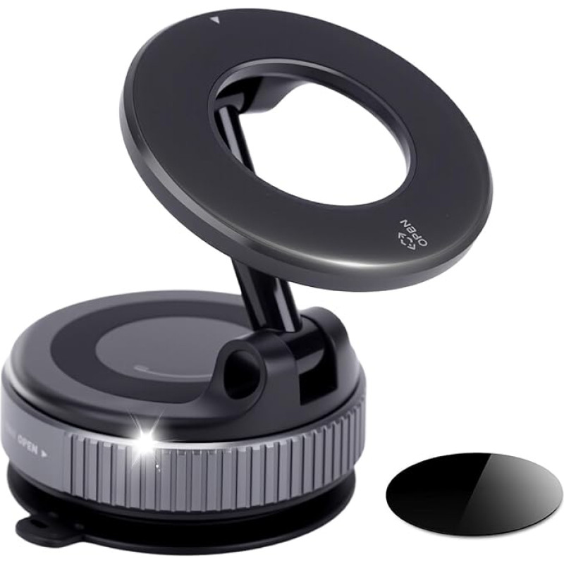 Magnetinė apsauga Kfz-Halterung, Armaturenbrett-Handyhalterung, Auto-Staubsauger, magnetischer Saugnapf, 360° drehbare Handyhalterung für iPhone und Android-Handy