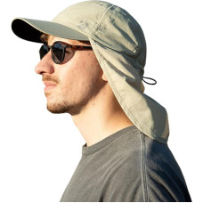 TOP-EX XL/XXL Vandeniui atspari beisbolo kepurė Vyrai su kaklo atvartu UV apsauga nuo saulės skrybėlės Moterys, sulankstomos vasaros skrybėlės Safari žygiai Lauko skrybėlė Kvėpuojanti reguliuojama