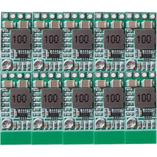 10 pakuočių mažinančio maitinimo šaltinio mini DC-DC 12-24V į 5V 3A įtampos mažinimo keitiklis Reguliuojamas 1,8V 2,5V 3,3V 5V 9V 12V
