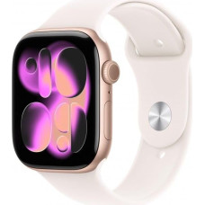 Apple Watch Series 11 GPS + Cellular 42 mm Smartwatch with Rose Gold Aluminium Case with Light Blush Sports Band S/M, Sleep Point, Fitness Tracker, Health Monitoring, Always-On Display