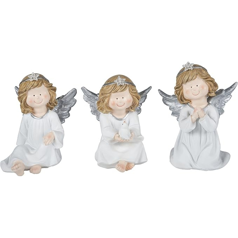 Kalėdų dovana 79841 Kalėdų angelas 3 asorti asorti atsitiktiniai 12,5 cm
