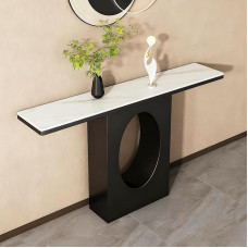Moderner Eingangstisch mit Stauraum, schmaler Konsolen-Sofatisch für Flur, Wohnzimmer