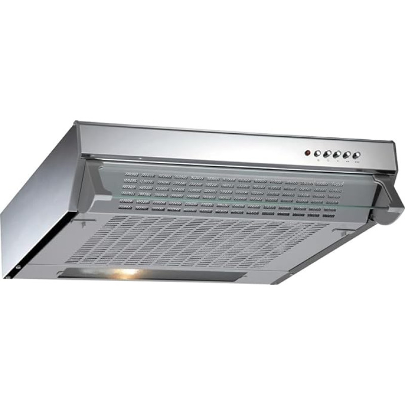 CDA CST61SS Dunstabzugshaube, 60 cm, Edelstahl, schlankes Visier