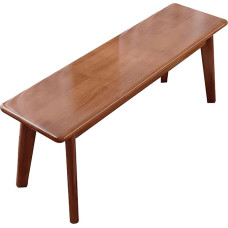 Entrance Bench, Dining Room Bench Made of Solid Wood, Footstool with Rounded Corner, Wooden Bench for Indoor Use, for Entrance Area, Living Room (Brown, 120 cm / 47.2 inches)