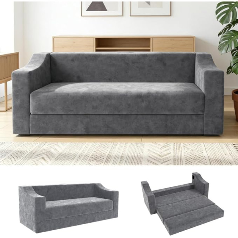 Maža sofa Svetainės sofa Didelė sofa su miego funkcija Miegamojo sofa Lounge sofa 3-vietė sofa su lovos funkcija Lounge sofa namams Svetainės miegamasis Miegamojo prieškambaris Biuras