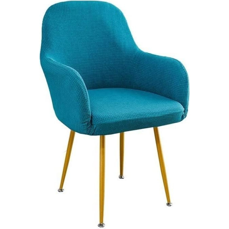 Virtuvės kėdžių užvalkalai, rinkinys iš 6, 4, kėdžių užvalkalai, 6 dalys, pilka, su porankiais, biuro kėdės užvalkalas, kukurūzų grūdų aksomo fotelis, apsauginis užvalkalas, strypai, sėdynės užvalkalas, skirtas valgomajam, vestuvėms, vakarėliui, viešbučiu
