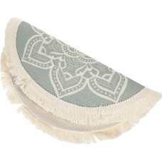 2 Stück Tischbecher Untersetzer aus Polyester Baumwoll Material rutschfest und Hitzebeständig für Esstische und Heimdekorationen mit Boho Design