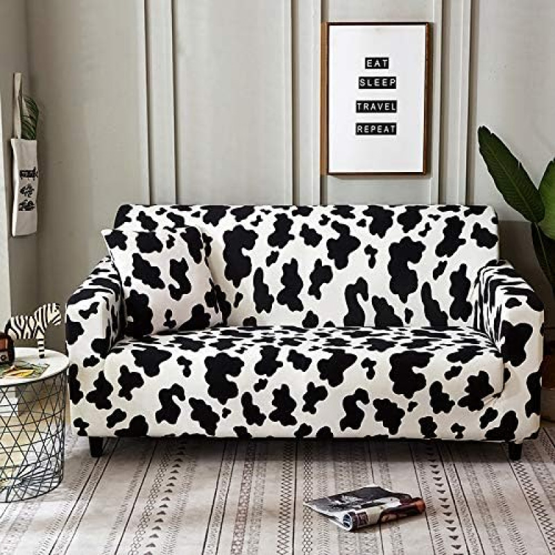 HOOBUY Spausdintas sofos dangtelis Įtempiamos sofos dangteliai raštuotos sofos sėdynės dangteliai 3 sėdimų vietų sofos komplektui (BD, 3 sėdimos vietos / didelės 2 sėdimos vietos)