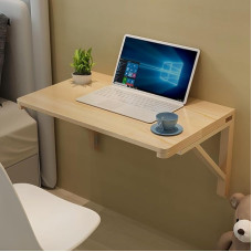 Platzsparender Wand-Klapptisch, 120 x 40 cm, Holz, schwimmend, Computer- und Esstisch, für Arbeitszimmer und Küche, modernes Design, einfache Installation, vielseitig einsetzbar