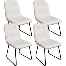JIEXI Dining Room Chairs, Upholstered Chair, Dining Room Chair, Kitchen Chair, Dining Room Chair, Living Room Chair, Design, with Backrest Metal Legs