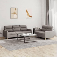 3201607 2 dalių sofos komplektas su pagalvėle Sofa Svetainės sofos komplektas Sofos svetainei Taupe audinys