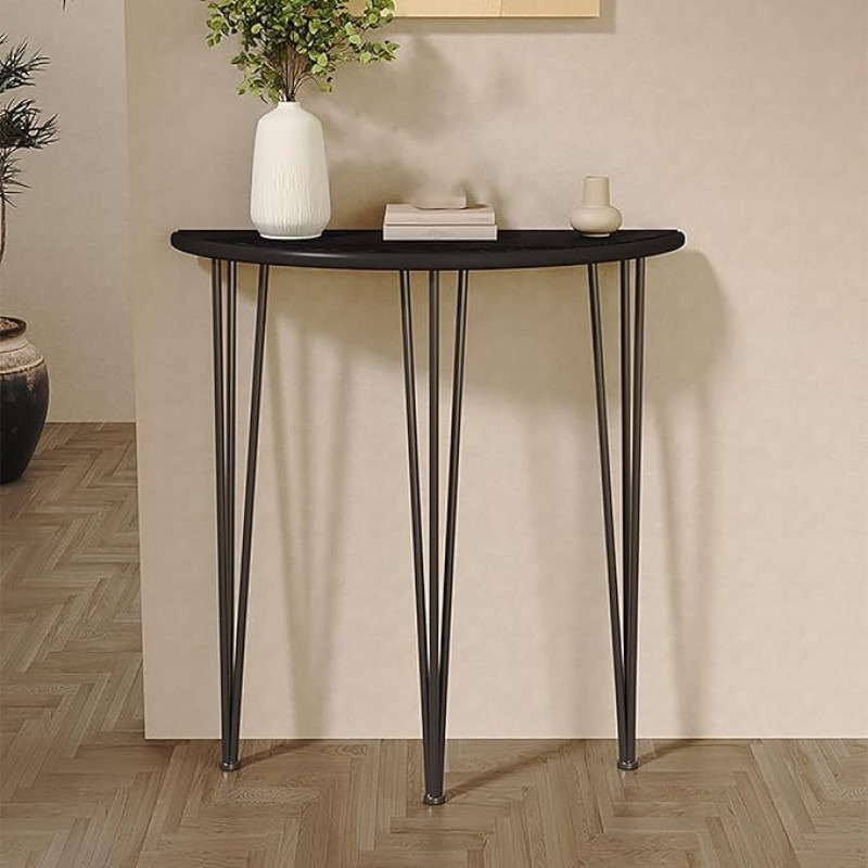 Schmaler Konsolentisch, Massivholz-Eingangstisch, Beistelltisch für Wohnzimmer, Eingangsbereich, Flur, Foyer, Schlafzimmer Oder Büro (juoda, 100 * 25 * 90cm/39 * 10 * 35in)