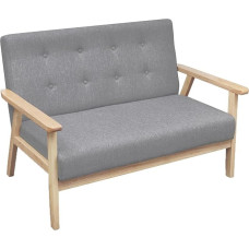2 vietų sofa, Svetainės sofa, Svetainės baldai, Svetainės baldai, Jaunimo sofa, Svetainės baldai, Sofos ir sofos, Jaunimo, Audinys šviesiai pilka