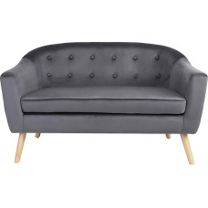 Dvivietė minkštasuolis, dvivietė sofa, minkštasuolis, 120 cm pločio 120 cm pločio sofa, skirta svetainei, valgomajam arba sofai, paauglių kambariui, tamsiai pilka